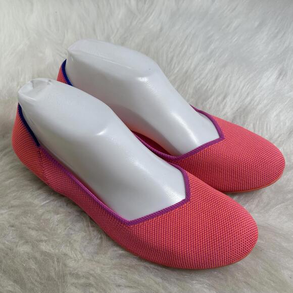 Rothy's Shoes Tropical Pink Round Flats for women size 8 - Picture 2 of 9